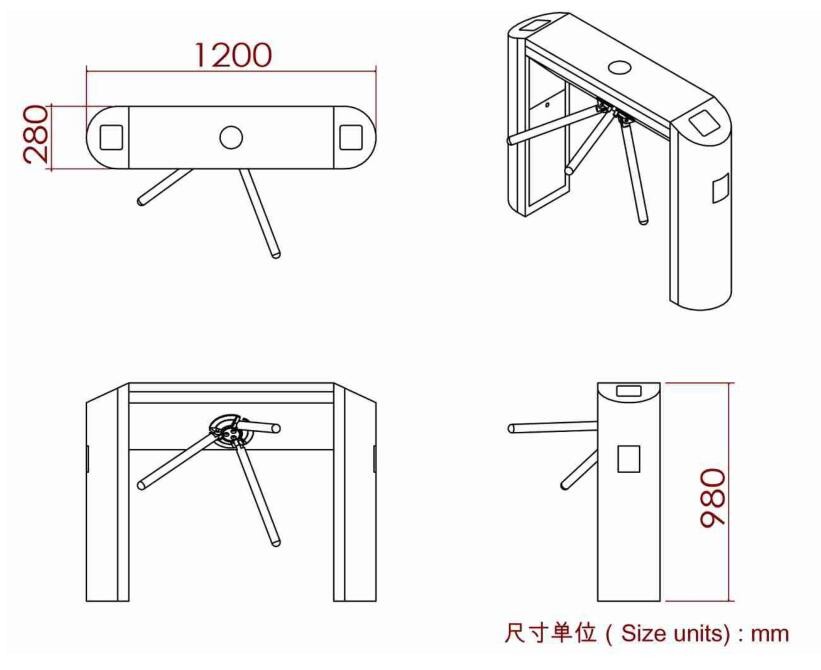 Cinema Tripod Bridge Turnstile