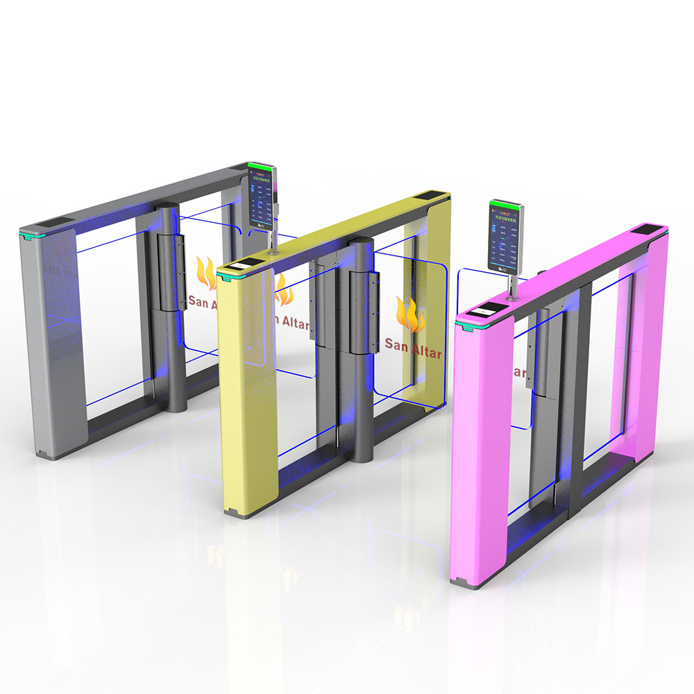 G-080   DC Brushless Motor Face Recognition Access System Temperature Control Swing Gate