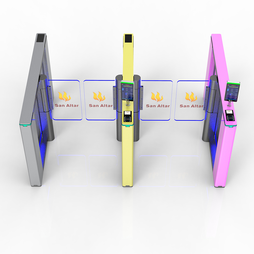 G-080   DC Brushless Motor Face Recognition Access System Temperature Control Swing Gate
