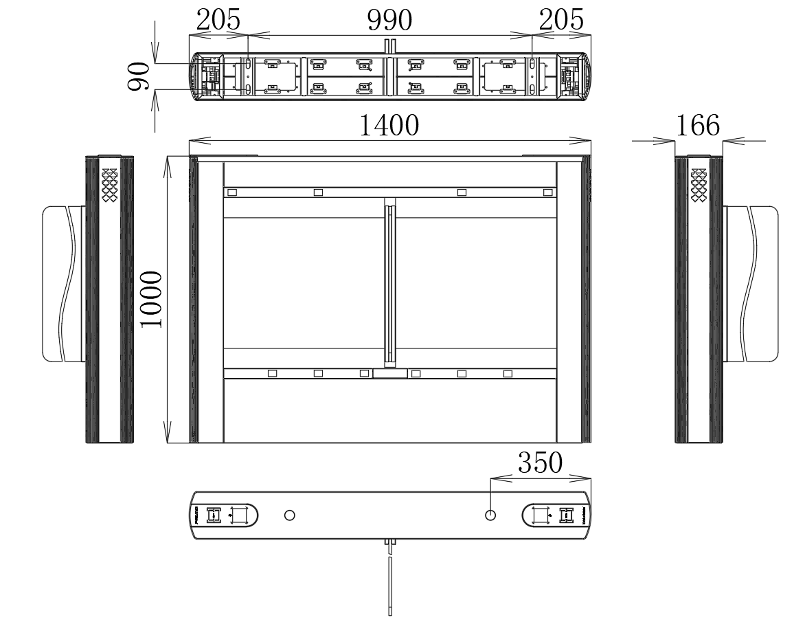 G-070  DC Brushless Motor Face Recognition Access System Temperature Control Swing Gate