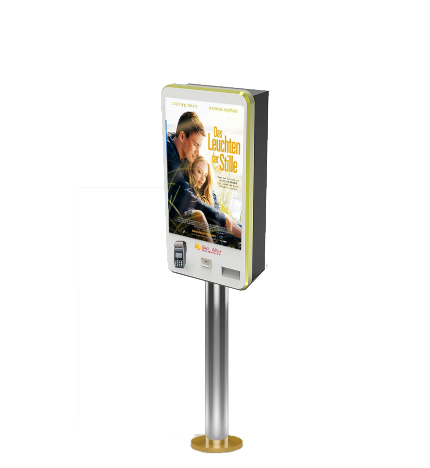 K450-27/32 Wall-Embeded Self-Service Ticket Kiosk Pedestal